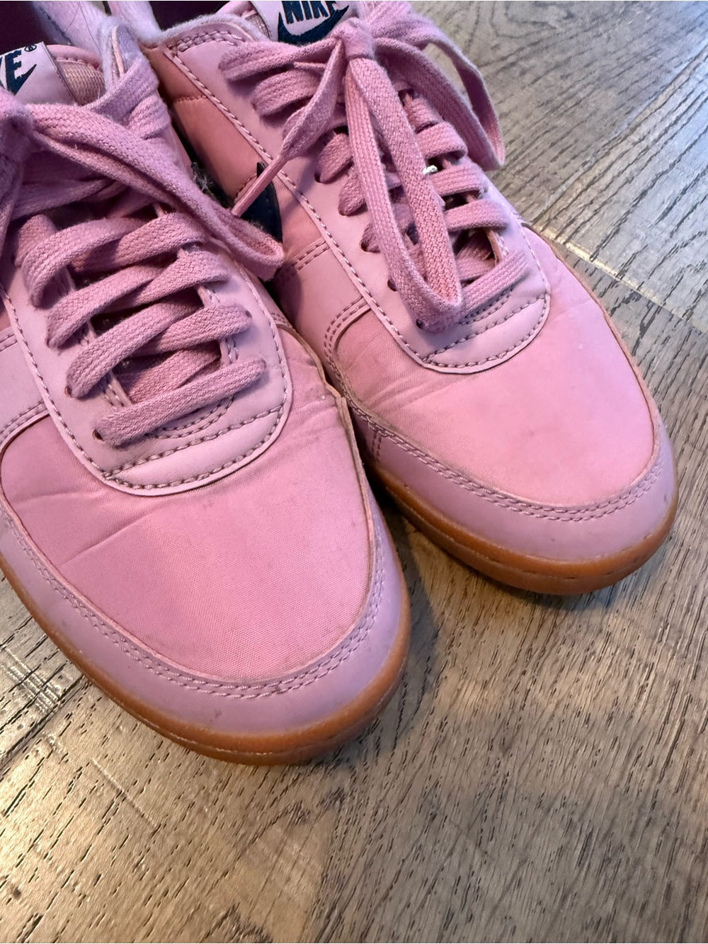 Nike Pink & Dark Teal Retro Court Sneakers - Picture 3 of 7